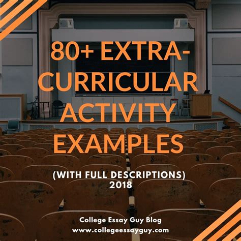 80 Extracurricular Activity Examples For The Common Application