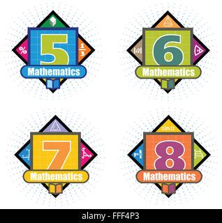 mathematics logo vector Stock Vector Art & Illustration, Vector Image ...