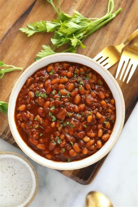 Instant Pot Baked Beans Ready In One Hour Fit Foodie Finds