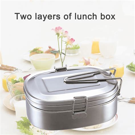 Double Layers Bento Electric Heating Lunch Box Foo Grandado