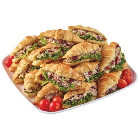 H-E-B Deli Party Tray - Cranberry Pecan Turkey Salad Croissant ...