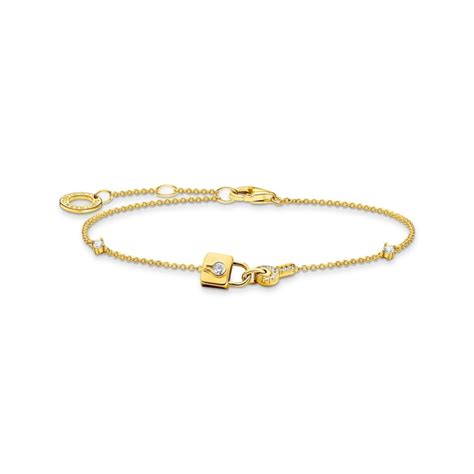 Thomas Sabo Charm Club Armband Schloss Gold