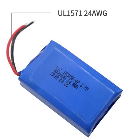 103450 2P 4000mAh 3 7V Lipo Batteries For Lamp Battery Hand Warmer