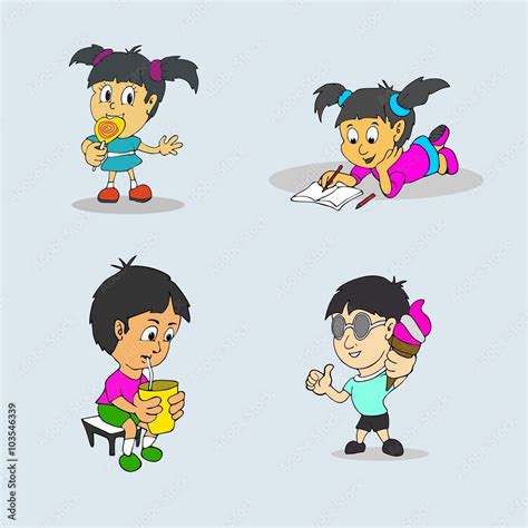 set  child activities eps pack stock vector adobe stock