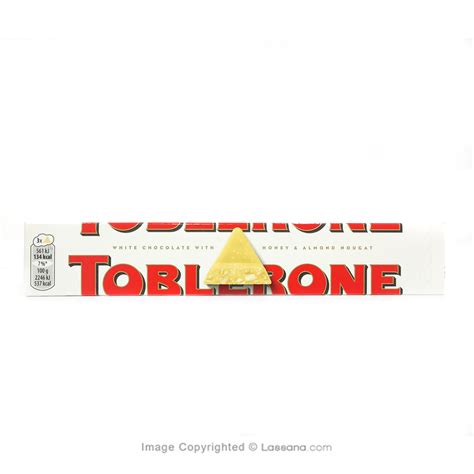 TOBLERONE WHITE CHOCOLATE 100G | Lassana.com Online Shop