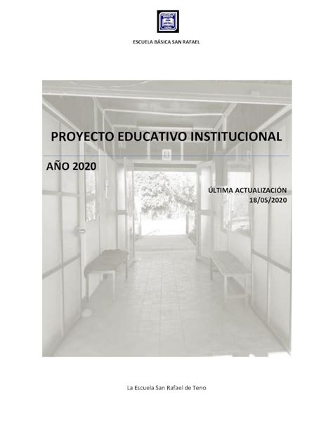 Pdf S Ntesis Del Proyecto Educativo Institucional No Obstante Lo