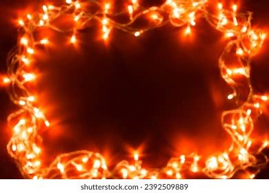 Thousand Christmas Lights Border Free Royalty Free Images Stock