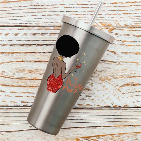 Afro Woman Drink Up SVG Bundle Afro Woman With Wine Afro Etsy