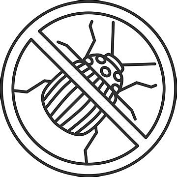 Stop Colorado Beetle Sign Linear Icon Logo Beetle Drawing Vector, Logo, Beetle, Drawing PNG and ...