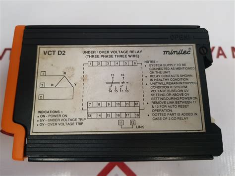 MINILEC VCT D2 VOLTAGE MONITORING RELAY - Aeliya Marine