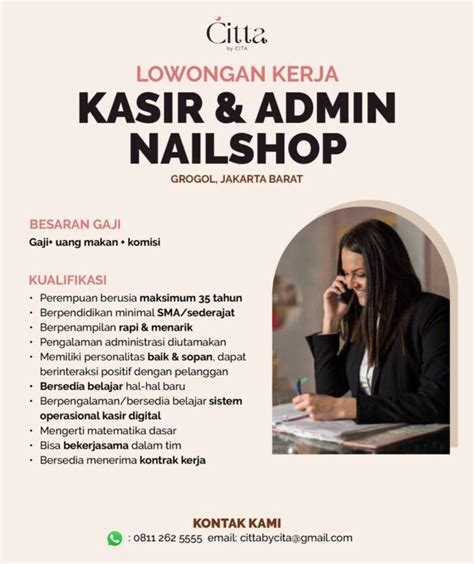 Lowongan Kerja Eyelash Extension Pedi Madi Kasir Admin Nailshop Di