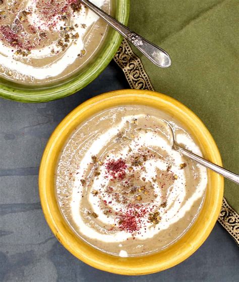 Roasted Eggplant Soup With Zaatar Holy Cow Vegan Recipes