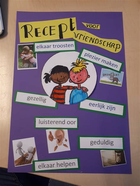 Recept Voor Vriendschap Juf Judith Nl Kinderen Onderwijs