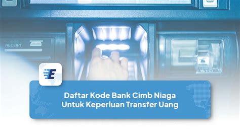 Kode Bank Cimb Niaga Dan Cara Transfernya Easylink