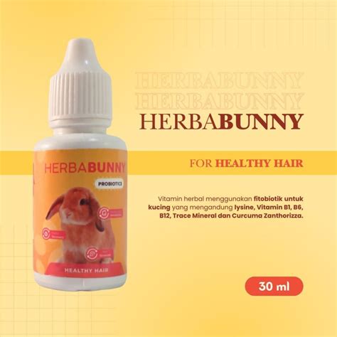 Jual Vitamin Herbal Kelinci Herbabunny Untuk Kesehatan Bulu Dan Bulu