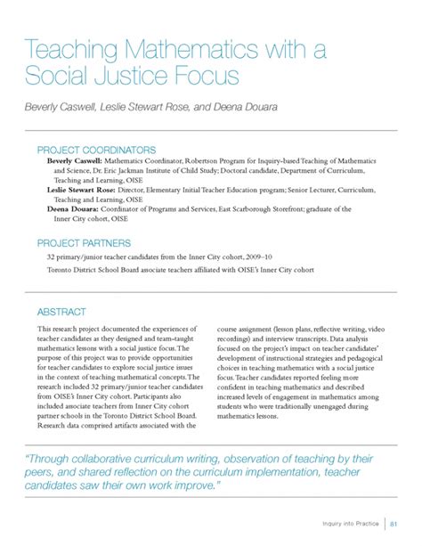 5 Ways To Explore Social Justice Through Mathematics The Robertson