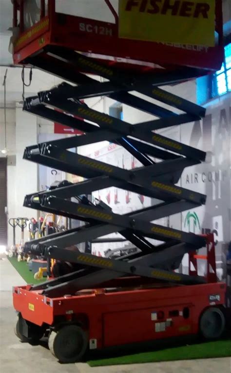 Scissor Lift Electric Working Height Feet Capacity Ton At