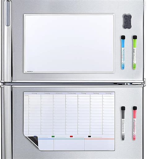 Poprun Magnetisch Wochenplaner Familien Abwischbar Whiteboard