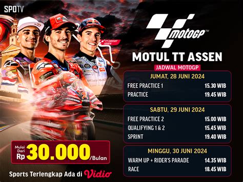 Jadwal Dan Link Streaming Motogp Belanda Vidio