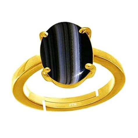 Buy PTM Gold Plated Panchdhatu 5 25 Ratti Sulemani Hakik Gemstone Ring