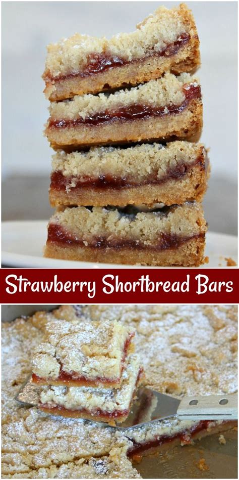 Strawberry Shortbread Bars Recipe Shortbread Bars Shortbread Bars