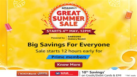 Amazon Great Summer Sale Starts From May 4th Prime Members Get 12