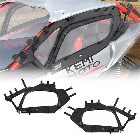 Kemimoto X3 Soft Upper Door Set Kit UTV Soft Cab Doors Top Enclosure