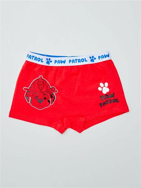 Lot De Boxers Pat Patrouille Rouge Kiabi