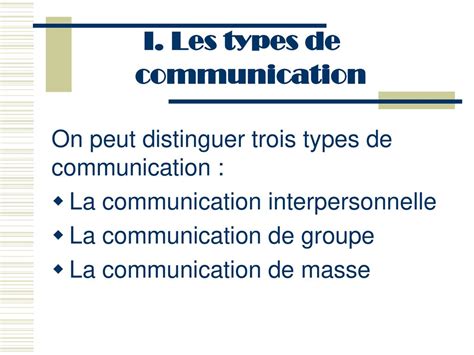 Les Types Formes Enjeux Et Obstacles A La Communication Ppt T L Charger