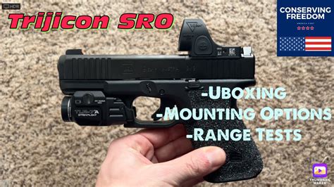 Trijicon Sro Unboxing Mounting And Range Tests Review Youtube