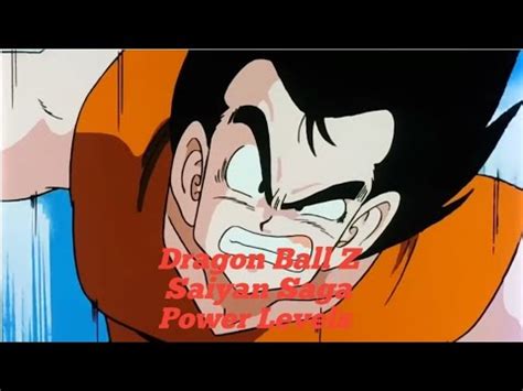 Dragon Ball Z Saiyan Saga Power Levels Raditz Vegeta YouTube