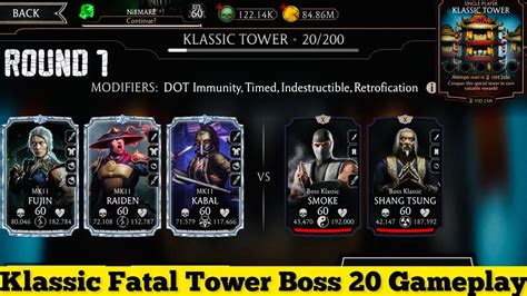 Klassic Fatal Tower Bosses Battle 20 Fight Reward Talent Tree Setups