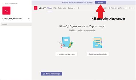 Teams Aktywacja Grupy Nauczyciela Oce Opole Serwis Bazy Wiedzy