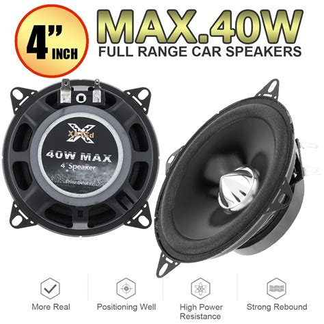 Altavoz Coaxial Universal Para Coche Pulgadas W Frecuencia