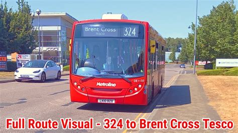 Full Route Visual London Bus Route Elstree Cent Pk To Brent