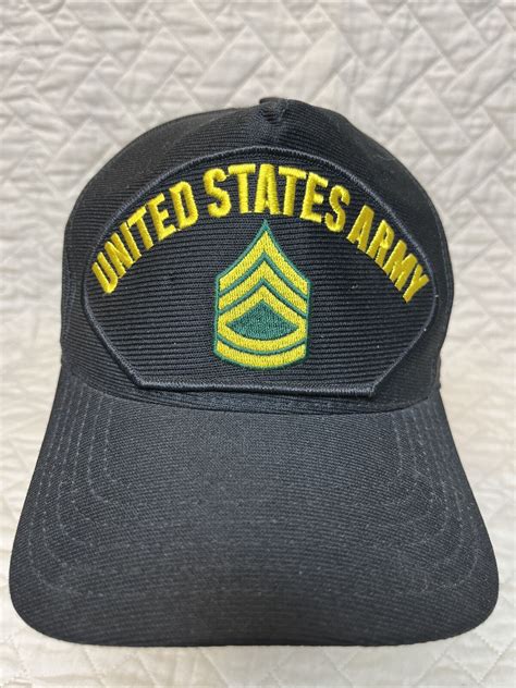 United States Army Staff Sergeant Hat With Ssg Rank I Gem