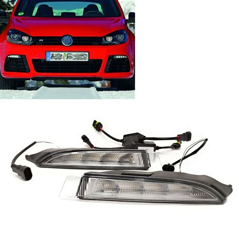 For Volkswagen VW Golf 6 MK6 R20 2009 2013 DRL LED Daytime Running Fog