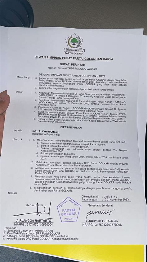 Dpp Golkar Usung Andi Kartini Ottong Sebagai Bakal Calon Bupati Sinjai