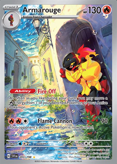 Armarouge Scarlet And Violet Illustration Rare Pokemon Tcg Digitaltq