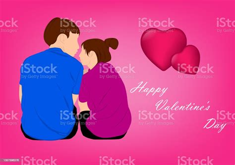 Graphics Vector Design Card For Valentine Day With Couple Man And Women