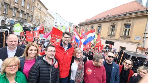 Prosvjed Lijeve Oporbe U Pet Hrvatskih Gradova HRT