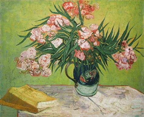 Nature Morte Avec Laurier Et Livres Huile Sur Toile De Vincent Van Gogh