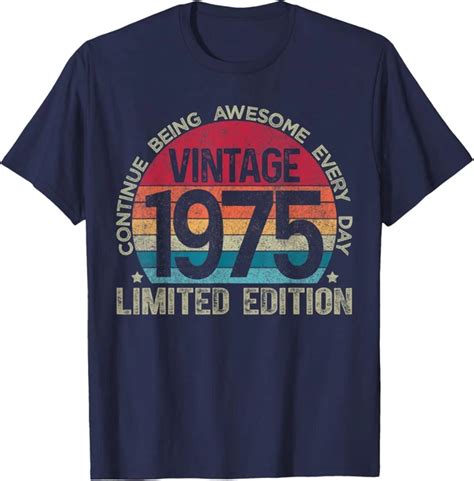 Hot Trending T Shirt With Th Birthday Retro Limited Edition Vintage Birthday T Shirt