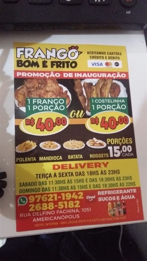 Frango Bom Frito S O Paulo Menu Do Restaurante Pre Os E Opini Es