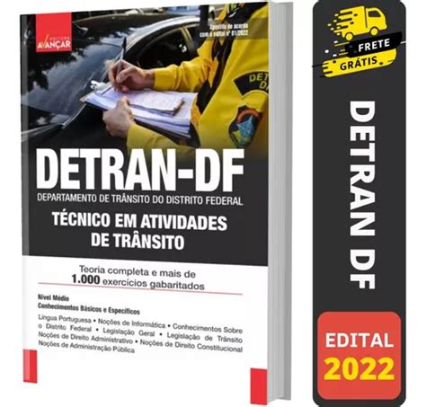 Apostila Detran Df 2022 Técnico Atividades De Trânsito Frete grátis