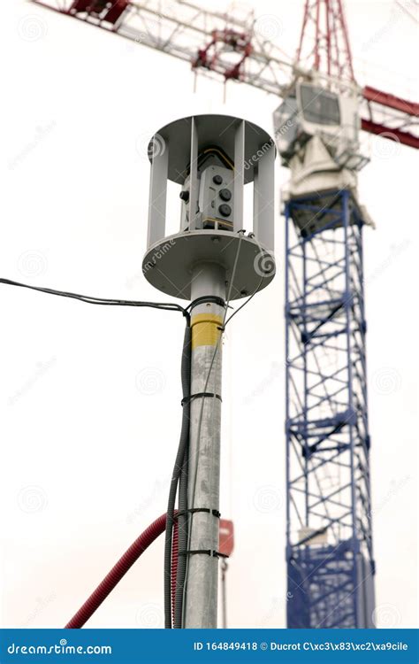 Surveyor`s Equipment on a Construction Site Stock Photo - Image of site ...