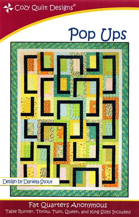 Pop Ups Cozy Quilt Designs Pattern Jordan Fabrics