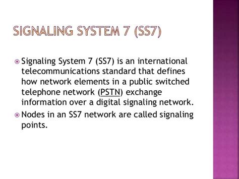 Signaling System 7 Ss7