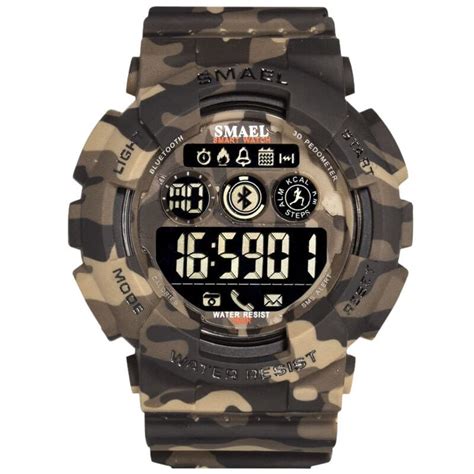 Smael 8013 Digital Camo Military Water Proof Mens Watch Smael Watch