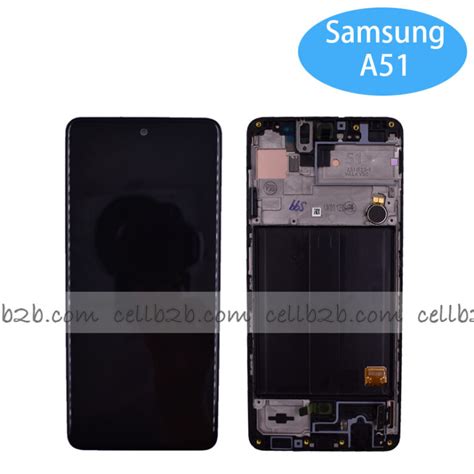 Pantalla Samsung Galaxy A51 A515 Negra OLED Con Marco Completa CELLB2B